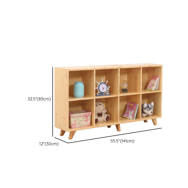 Modern Standard Wooden Bookshelf Closed Back Natural Bookcase with Shelves Clearhalo 'Bookcases' 'furn' 'furn_bookcases' 'Furniture' 'Office Furniture' 6488983