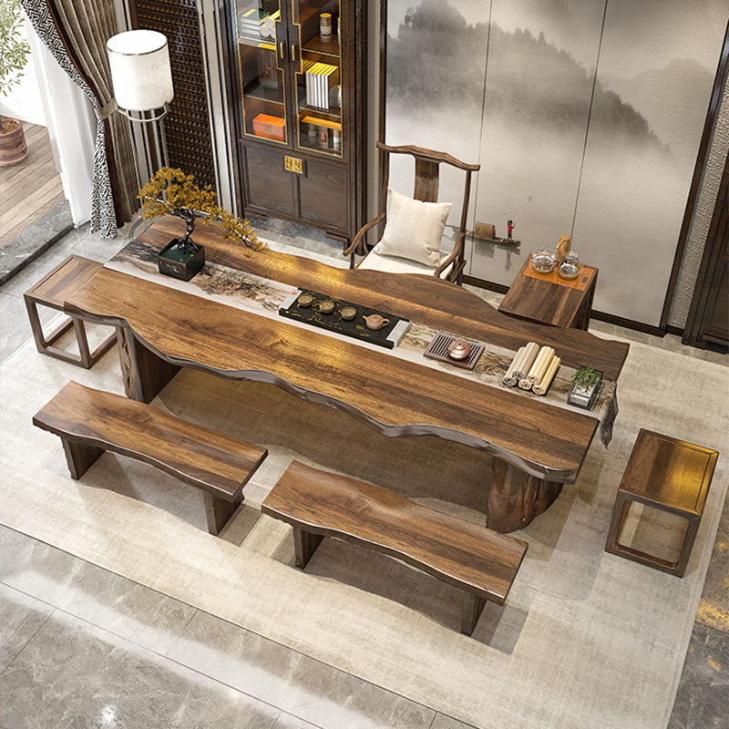 11.7-inch Width Bedroom Bench Mid-Century Modern Solid Wood Seating Bench Clearhalo 'Benches' 'Chairs & Seating' 'furn' 'furn_benches' 'Furniture' 'Living Room Furniture' 6488987