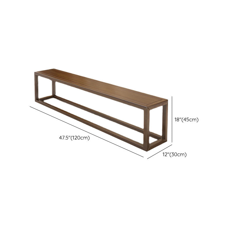 11.7-inch Width Bedroom Bench Mid-Century Modern Solid Wood Seating Bench Clearhalo 'Benches' 'Chairs & Seating' 'furn' 'furn_benches' 'Furniture' 'Living Room Furniture' 6488996