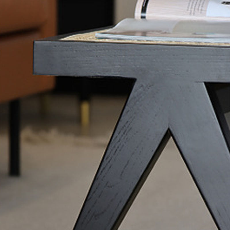 14.82-inch Width Tropical Bench Solid Wood Rectangle Bedroom Seating Bench Clearhalo 'Benches' 'Chairs & Seating' 'furn' 'furn_benches' 'Furniture' 'Living Room Furniture' 6489007