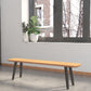 11.7-inch Width Modern Seating Bench Rectangle Solid Color Bench Clearhalo 'Benches' 'Chairs & Seating' 'furn' 'furn_benches' 'Furniture' 'Living Room Furniture' 6489041