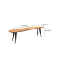 11.7-inch Width Modern Seating Bench Rectangle Solid Color Bench Clearhalo 'Benches' 'Chairs & Seating' 'furn' 'furn_benches' 'Furniture' 'Living Room Furniture' 6489044