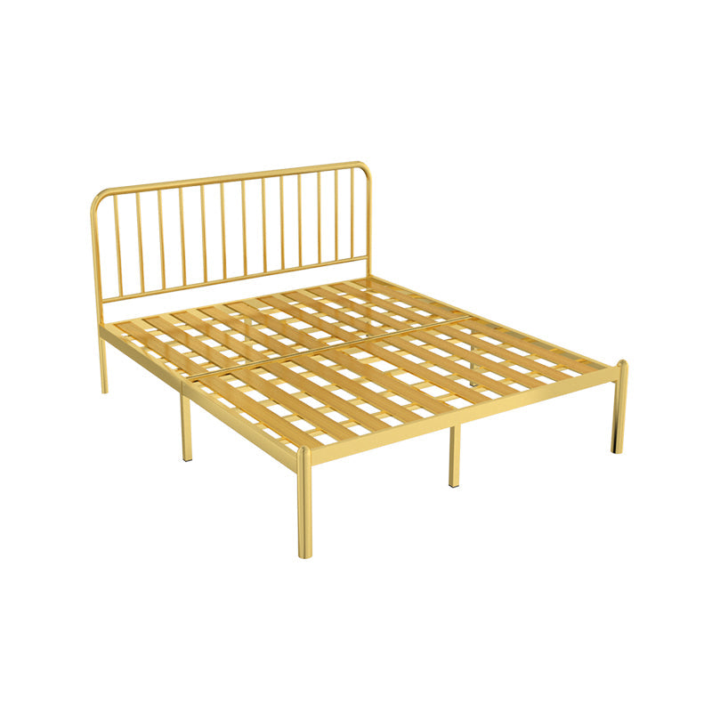 Lit de fer glamour avec lit de tête de trame ouverte rectangle