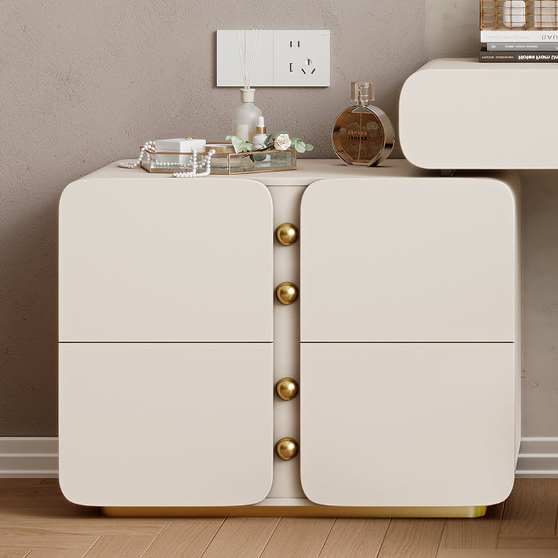 13.77 "Large Vanity Vanity White Makeup Vanity Desk Table avec 2/6 tiroirs