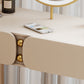 13.77 "Large Vanity Vanity White Makeup Vanity Desk Table avec 2/6 tiroirs
