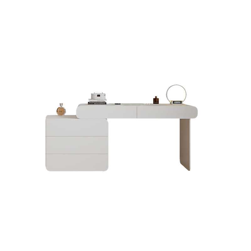 15.74" Wide Make-up Vanity White Makeup Vanity Desk Table with 5/8 Drawers Clearhalo 'Bedroom Furniture' 'furn' 'furn_makeup_vanities' 'Furniture' 'Makeup Vanities' 'makeup_vanities' 6489339