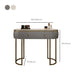 Luxurious Metal Make-up Vanity Stone Top Dressing Table Stool Set with Lighted Mirror