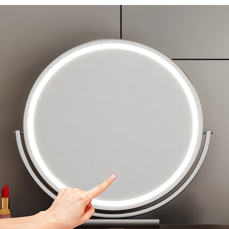 Eitelkeit Spiegelte Holzverkesseltisch Glass Top Make-up Eitelkeit