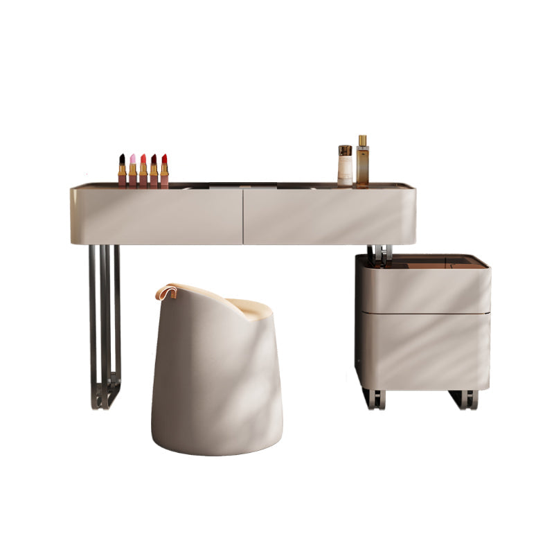 Eitelkeit Spiegelte Holzverkesseltisch Glass Top Make-up Eitelkeit