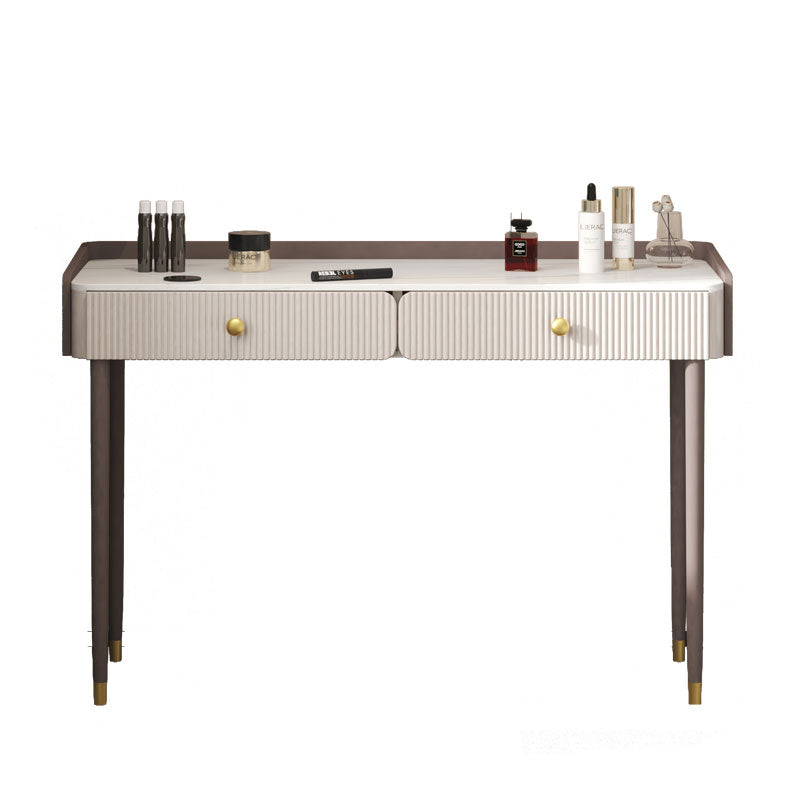 Steen Top ijdelheid Tabel 2/4 Opbergladen Krandtafel met spiegel en gewatteerde ontlasting