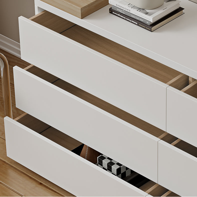 15,74 "tavolo da banco per trucco bianco di vanità largo con 6 cassetti