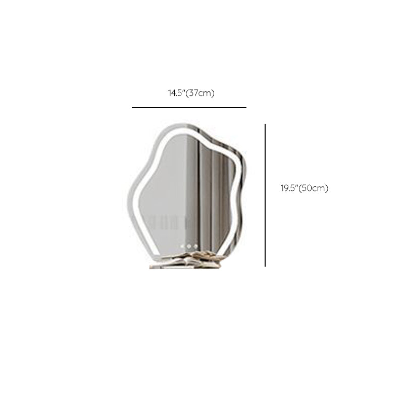 Trucco bianco da 15,74 "tavolo da banco di vanità per trucco vanità largo con 5/8 cassetti