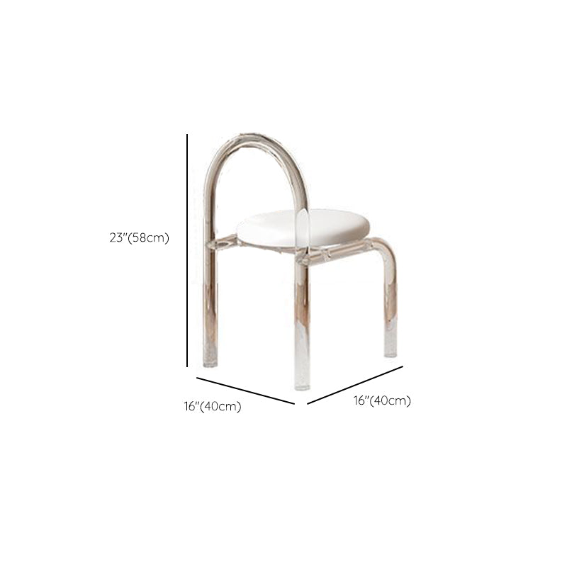 Trucco bianco da 15,74 "tavolo da banco di vanità per trucco vanità largo con 5/8 cassetti