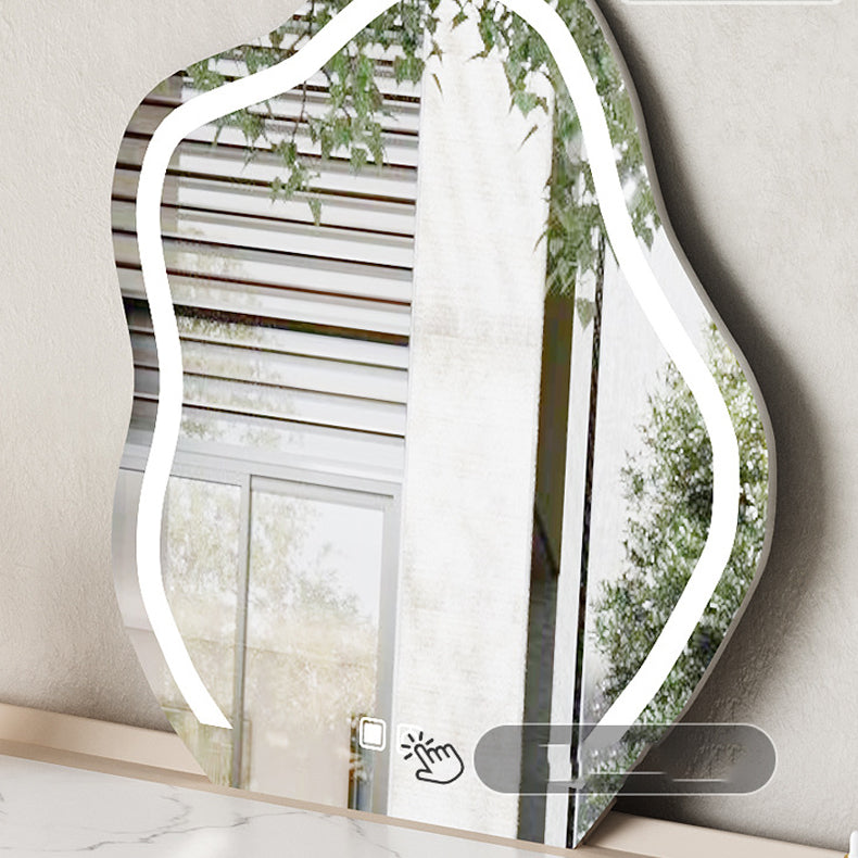 Trucco in legno bianco da 15,74 "tavolo da banco di vanità per trucco vanità largo con 2/5 cassetti