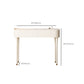 Trucco in legno bianco da 15,74 "tavolo da banco di vanità per trucco vanità largo con 2/5 cassetti