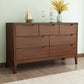 5/7 - Drawer Accent Chest Rubberwood Small Chest in Brown/Natural Clearhalo 'Cabinets & Chests' 'cabinets_chests' 'furn' 'furn_cabinets_chests' 'Furniture' 'Living Room Furniture' 6489649