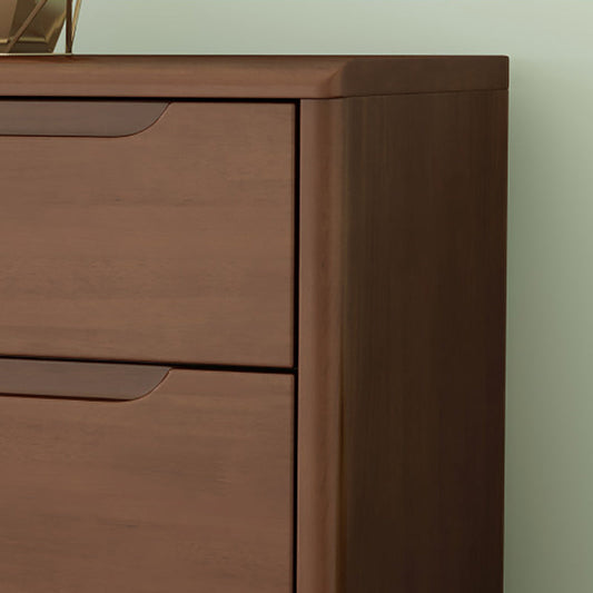 5/7 - Drawer Accent Chest Rubberwood Small Chest in Brown/Natural Clearhalo 'Cabinets & Chests' 'cabinets_chests' 'furn' 'furn_cabinets_chests' 'Furniture' 'Living Room Furniture' 6489656
