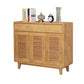 39.37" Tall 2 - Door Accent Cabinet Contemporary Wood Accent Cabinet 47"L x 14"W x 39"H Clearhalo 'Cabinets & Chests' 'cabinets_chests' 'furn' 'furn_cabinets_chests' 'Furniture' 'Living Room Furniture' 6489691