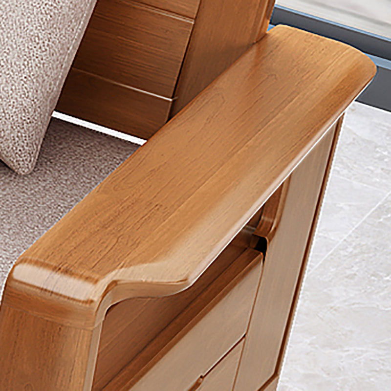 37"H Contemporary Sectional Sofa Fabric Sectional with Bostol Pillows Clearhalo 'furn' 'furn_sectionals' 'Furniture' 'Living Room Furniture' 'Sectionals' 6489797