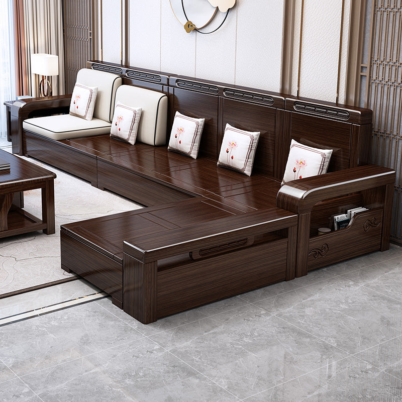 37 "H Contemporary Secha divano di conservazione in tessuto sezionale con cuscini Bostol