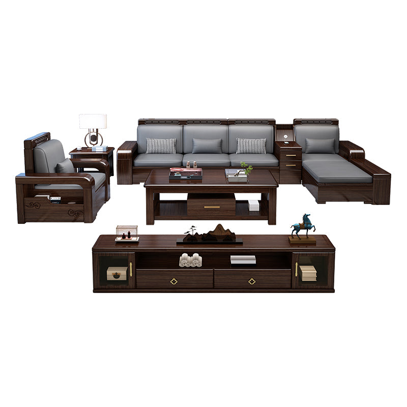 37 "H Contemporary Secha divano di conservazione in tessuto sezionale con cuscini Bostol