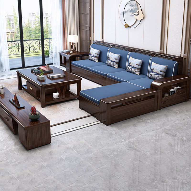 37 "H Contemporary Secha divano di conservazione in tessuto sezionale con cuscini Bostol