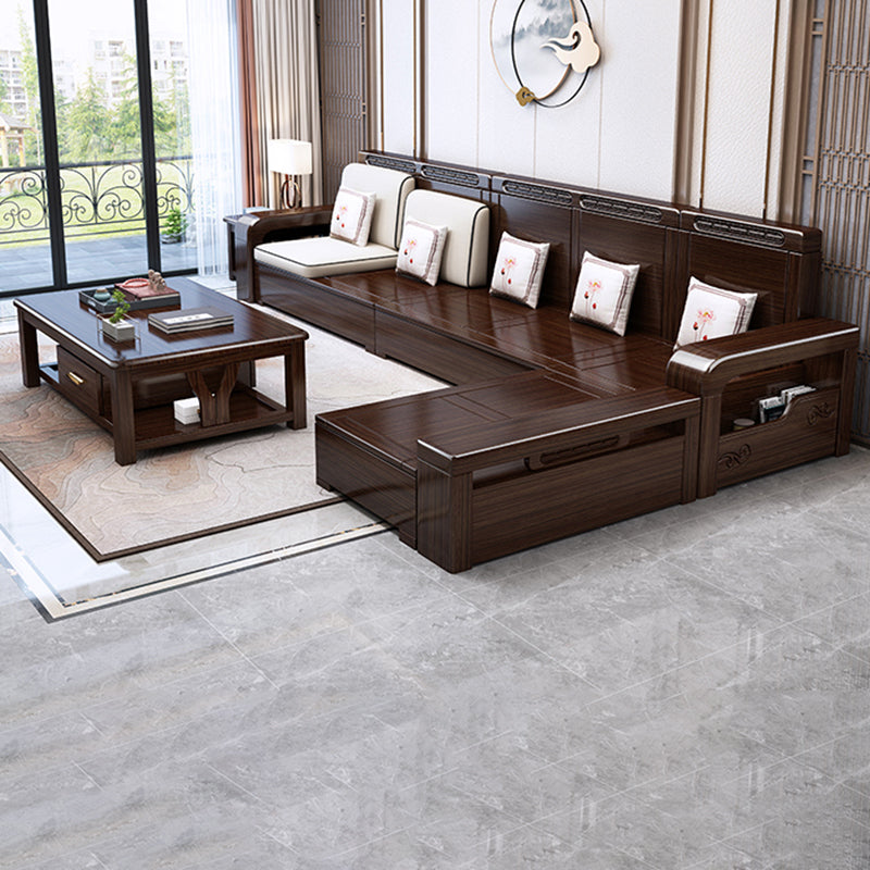 37 "H Contemporary Secha divano di conservazione in tessuto sezionale con cuscini Bostol