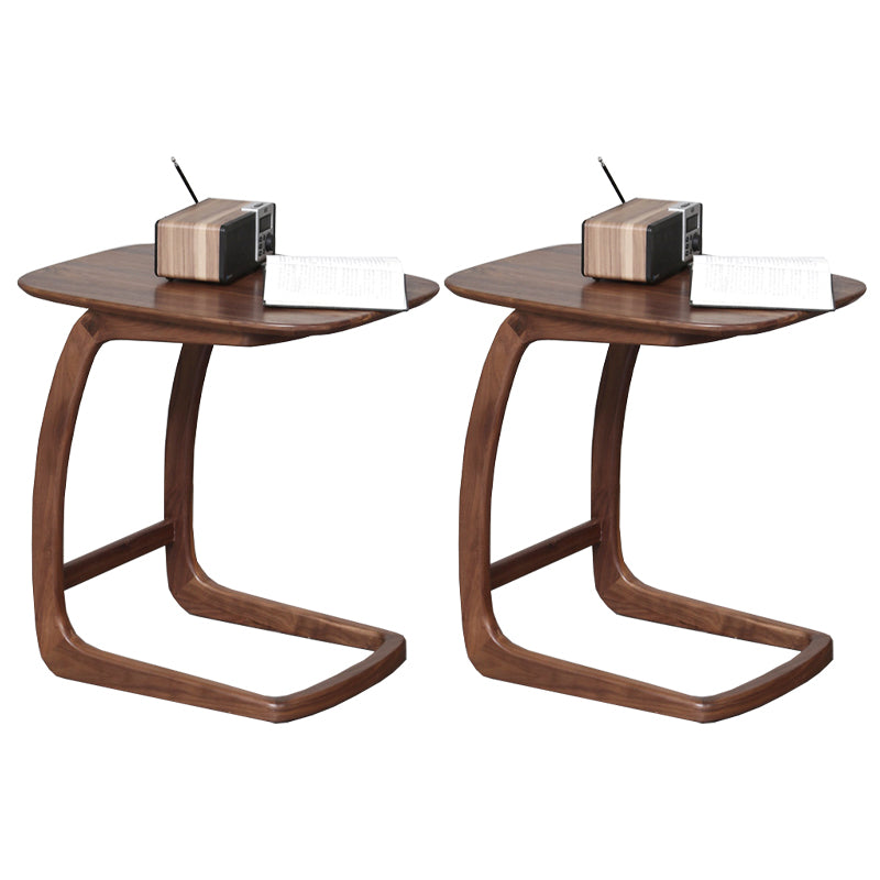 Skandinavische massive Holzendtisch -Ecktisch für Wohnzimmer