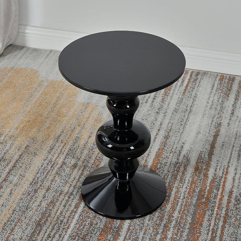 Contemporary End Table Wood Pedestal Round Living Room Side End Table Clearhalo 'Coffee & Accent Tables' 'End & Side Tables' 'end_side_tables' 'furn' 'furn_end_side_tables' 'Furniture' 'Living Room Furniture' 6490122