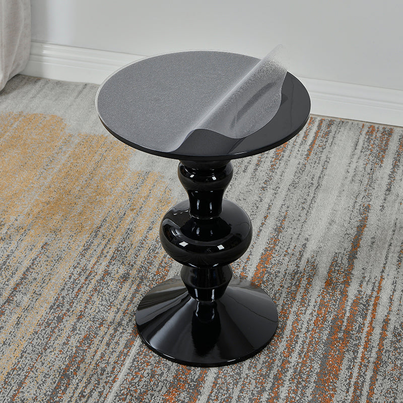Contemporary End Table Wood Pedestal Round Living Room Side End Table Clearhalo 'Coffee & Accent Tables' 'End & Side Tables' 'end_side_tables' 'furn' 'furn_end_side_tables' 'Furniture' 'Living Room Furniture' 6490131