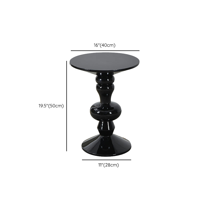 Contemporary End Table Wood Pedestal Round Living Room Side End Table Clearhalo 'Coffee & Accent Tables' 'End & Side Tables' 'end_side_tables' 'furn' 'furn_end_side_tables' 'Furniture' 'Living Room Furniture' 6490133