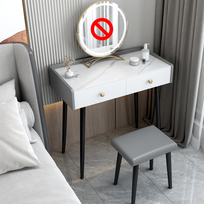 Hedendaagse stenen ijdelheid, opslaglade met ontlasting, zwart/wit