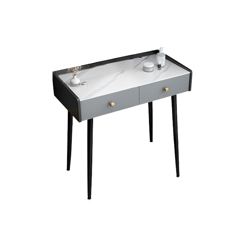 Hedendaagse stenen ijdelheid, opslaglade met ontlasting, zwart/wit