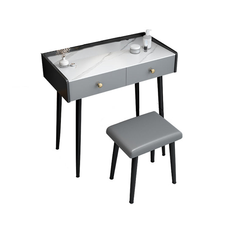 Hedendaagse stenen ijdelheid, opslaglade met ontlasting, zwart/wit