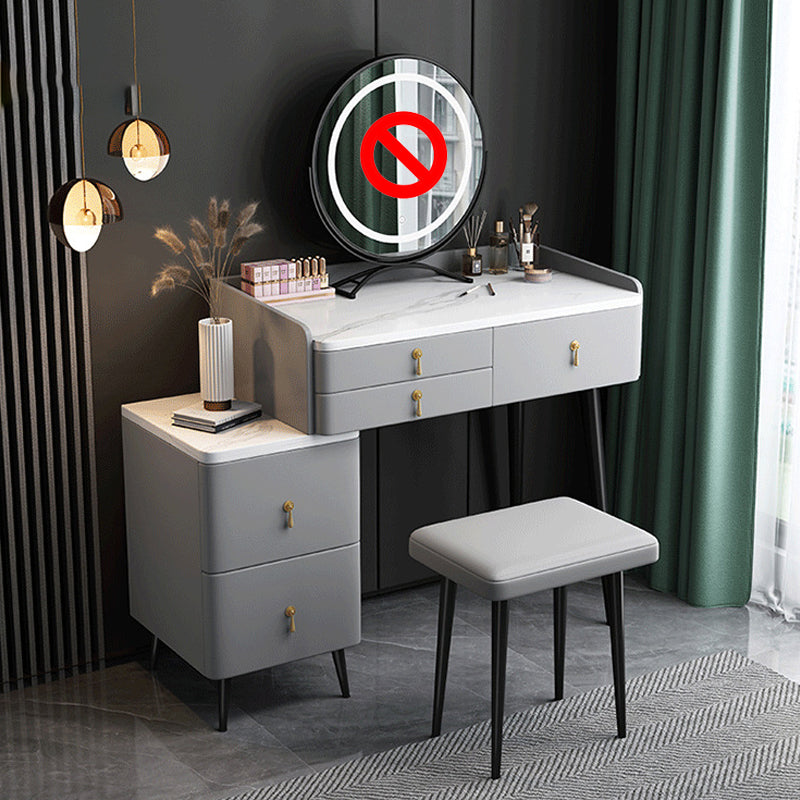 Bedroom Make-up Vanity 31.50" High Modern Dressing Table with 5 Drawers