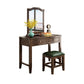Vanity Set with 2 Storage Drawers 18.42" Wide Dresser with Mirror and Padded Stool