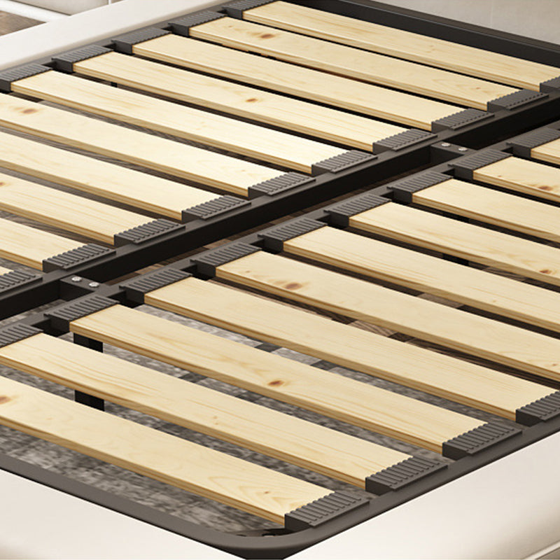 Lit en cuir en cuir en cuir lit moderne lit standard moderne avec tête de lit rembourrée