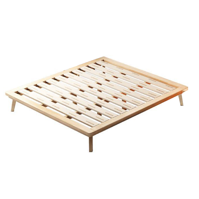 Natuurlijk platform bed vast hout platform bedframe in rubberwood