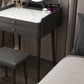 Table de vanité en pierre avec 2 tiroirs de rangement 17,32 "de large table de maquillage de large