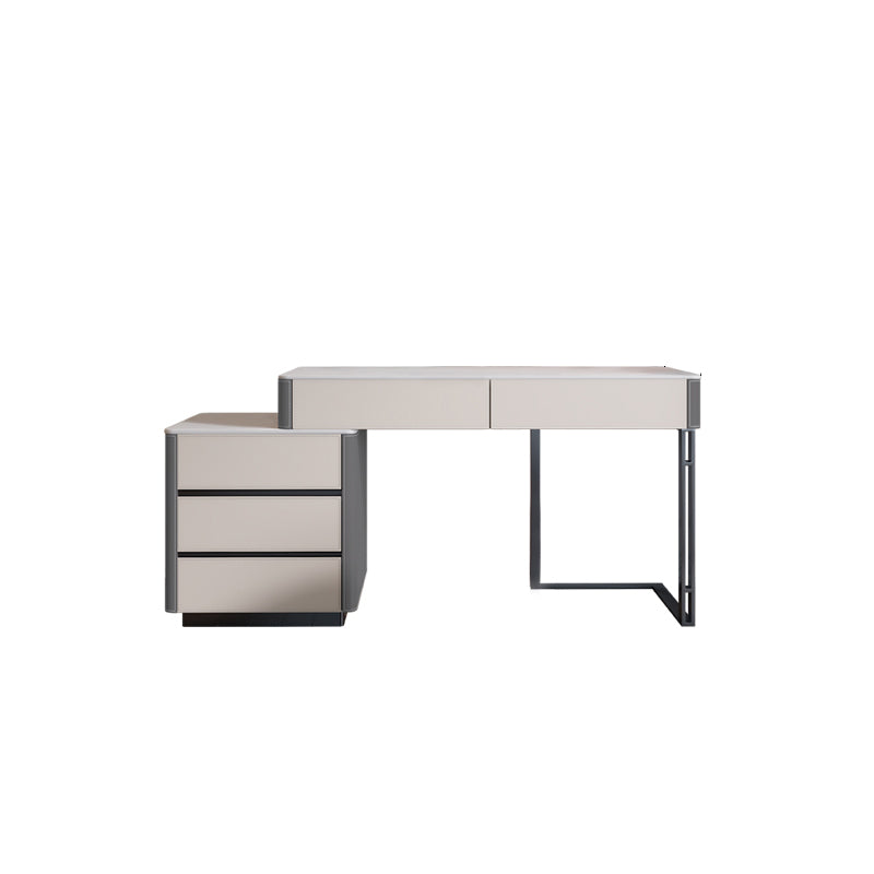 Zeitgenössischer Kiefern Make -up Eitelkeitstisch mit Schubladen Eitelkeit Make -up -Tisch Set