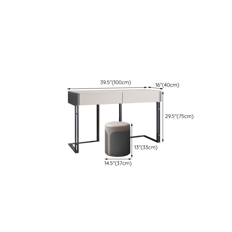 Zeitgenössischer Kiefern Make -up Eitelkeitstisch mit Schubladen Eitelkeit Make -up -Tisch Set