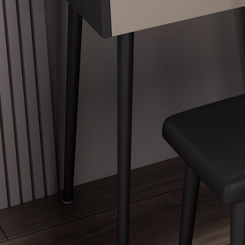 Tavolo da trucco con 1 cassetto e specchio da 17,12 "tavoli da vanità