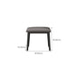 Black Makeup Table with 2 Drawers 17.7" Wide Wood Vanity Tables Clearhalo 'Bedroom Furniture' 'furn' 'furn_makeup_vanities' 'Furniture' 'Makeup Vanities' 'makeup_vanities' 6490657