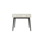 Wood White Makeup Table with 2 Drawers 15.74" Wide Vanity Tables for Bedroom Makeup Vanity Clearhalo 'Bedroom Furniture' 'furn' 'furn_makeup_vanities' 'Furniture' 'Makeup Vanities' 'makeup_vanities' 6490661
