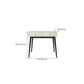 Wood White Makeup Table with 2 Drawers 15.74" Wide Vanity Tables for Bedroom Clearhalo 'Bedroom Furniture' 'furn' 'furn_makeup_vanities' 'Furniture' 'Makeup Vanities' 'makeup_vanities' 6490668