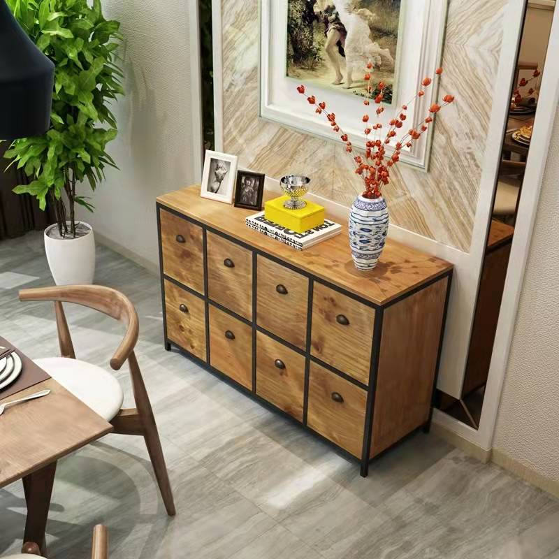 29.5" Tall Solid Wood Apothecary Accent Chest Rectangular Storage Cabinet with Drawers Clearhalo 'Cabinets & Chests' 'cabinets_chests' 'furn' 'furn_cabinets_chests' 'Furniture' 'Living Room Furniture' 6490708