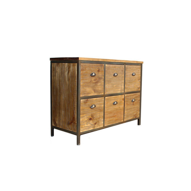 29.5" Tall Solid Wood Apothecary Accent Chest Rectangular Storage Cabinet with Drawers Clearhalo 'Cabinets & Chests' 'cabinets_chests' 'furn' 'furn_cabinets_chests' 'Furniture' 'Living Room Furniture' 6490719