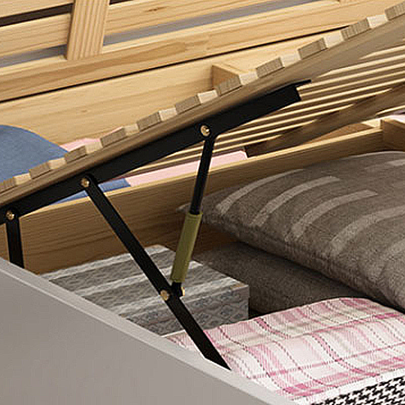 Mident secolo moderno piattaforma bianca piattaforma piattaforma in legno massiccio