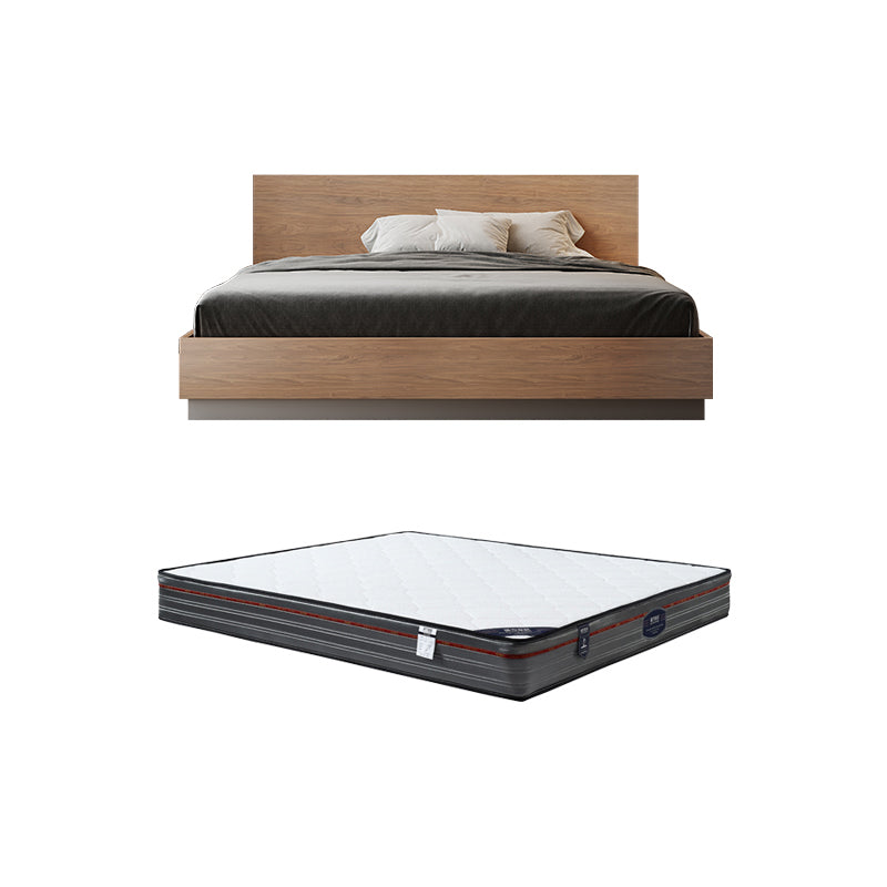 Brown Panel Bed Lift Up Storage Standard Rectangular Panel Bed Clearhalo 'Bedroom Furniture' 'Beds' 'furn' 'furn_beds' 'Furniture' 6490761