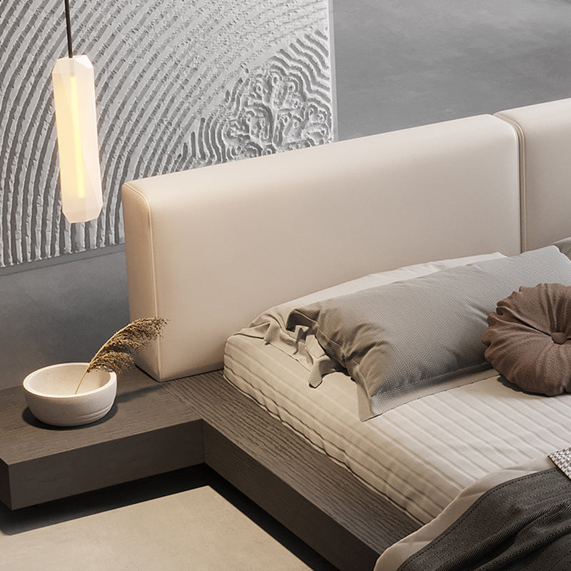 Almacenamiento rectangular de almacenamiento de camas de cama de cama moderno de mediados de siglo de mediados de siglo